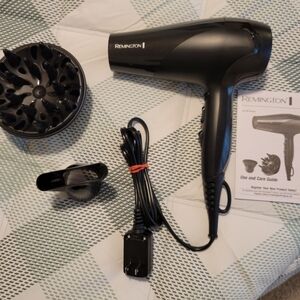Remington Hair Dryer D3190, Black, 1875 watts, 3 piece set w/manual